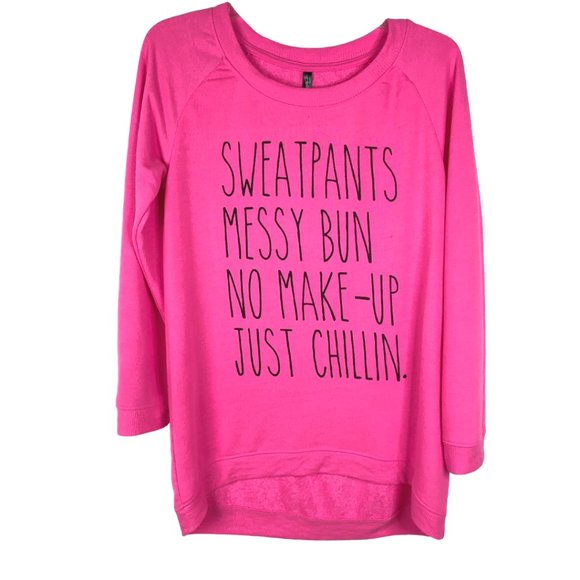 Electric Pink Sweaters - NWT Electric Pink #LazyDays Sweater